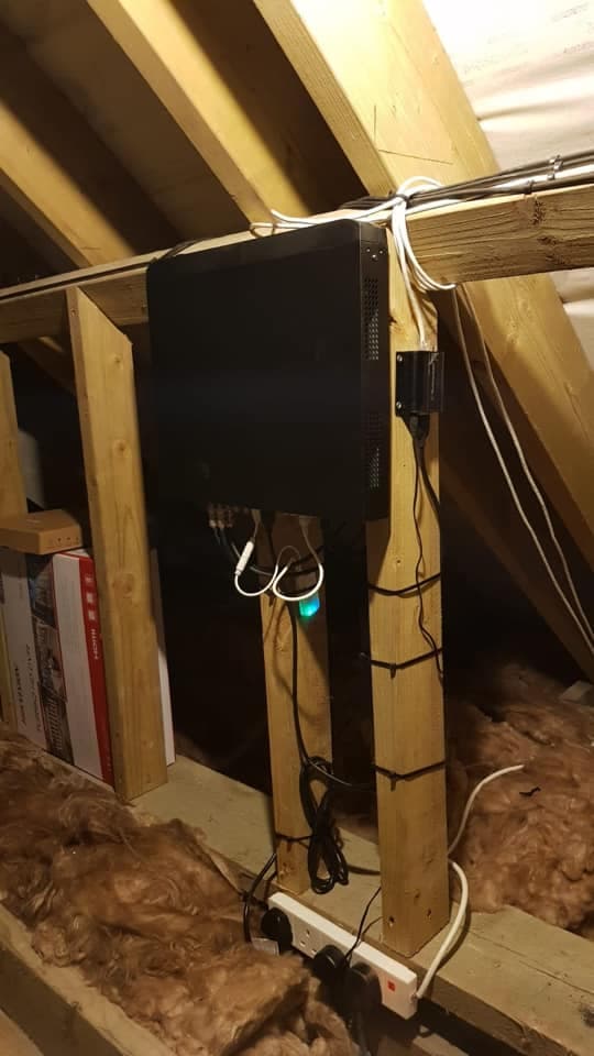 Recorder mounted neatly on site