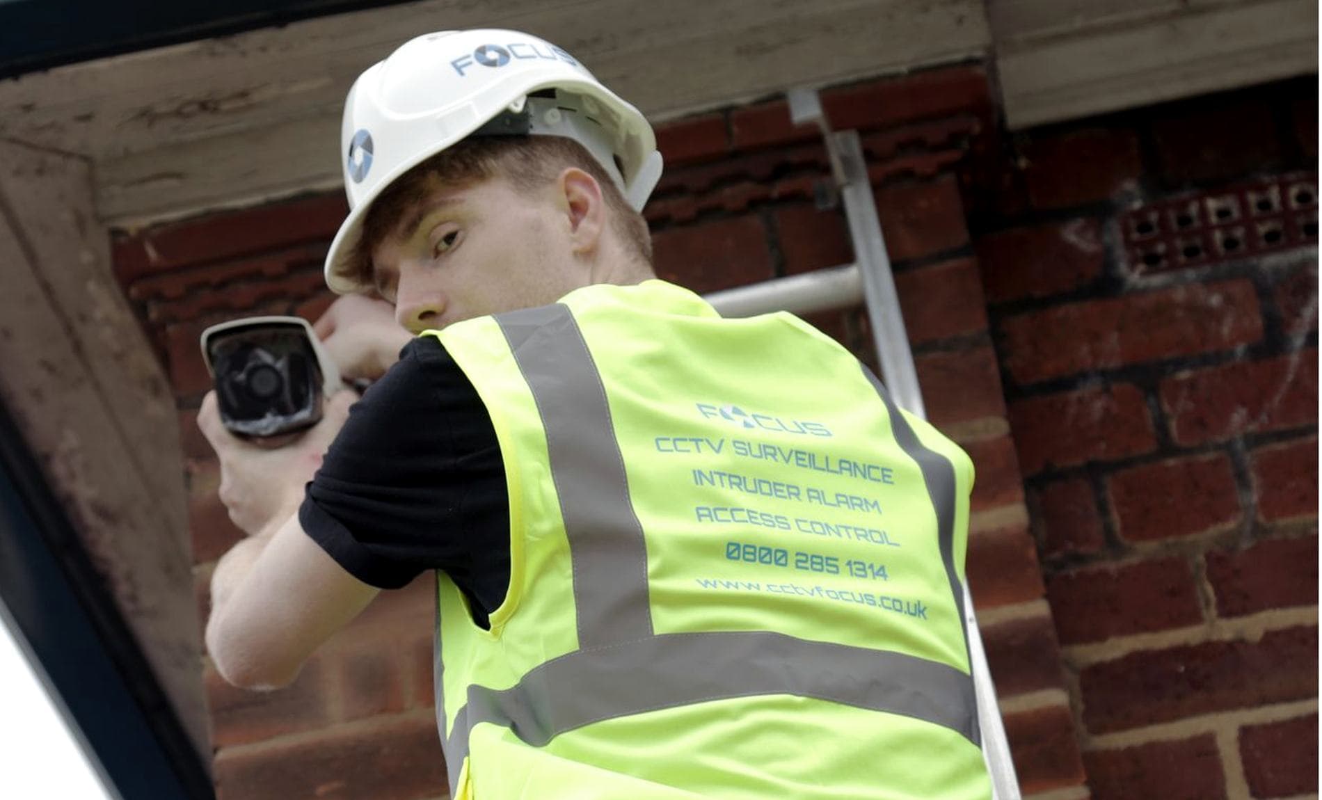 CCTV Focus engineer on site