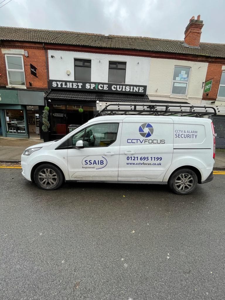 CCTV Focus liveried van outside a client site
